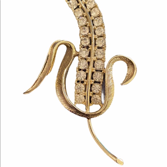 Sold!!!Vg Sarah Coventry Wheat Rhinestone Pin Brooc - Picture 2 of 4